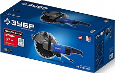 Упаковка электрического резчика по бетону Зубр Профессионал РЭ-2700-355 Упаковка электрического резчика по бетону Зубр Профессионал РЭ-2700-355